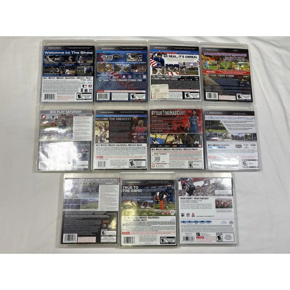 PlayStation 3 PS3 Sports Game Lot of 11 Madden NCAA Football NBA 2K MLB The Show